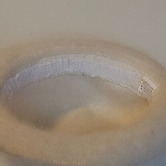 Arreactive Rabbit Fur Hat Fedora Winter Hat White Rabbit Fur Hat SOFT - Picture 3 of 7